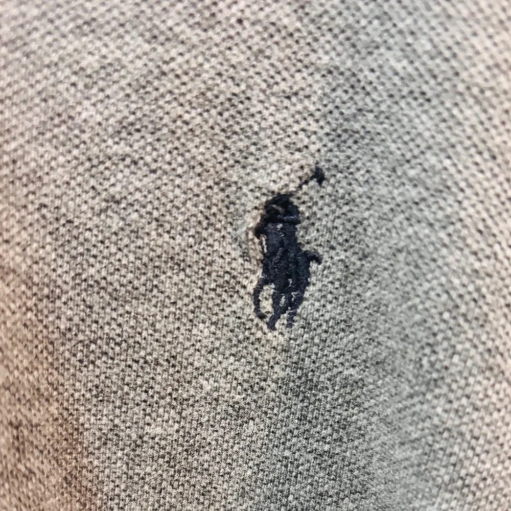 Polo Ralph Lauren Polo Shirt Mens XL Gray Excellent Long Sleeve Pique Logo